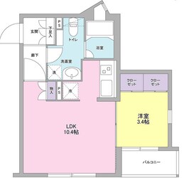 コンフォリア麻布台の物件間取画像